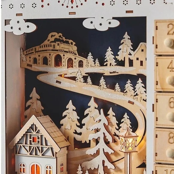 NWT ANTHROPOLOGIE Hans Village Advent Calendar - Picture 2 of 6